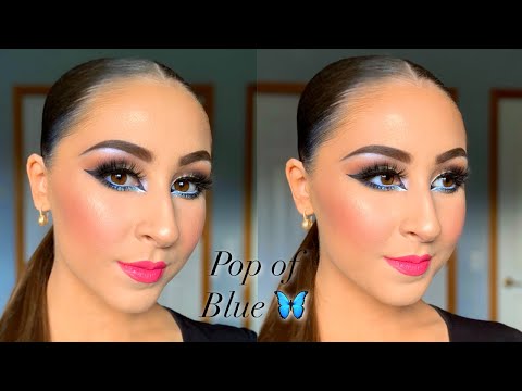 Видео: Урок по макияжу для бального зала в стиле «поп-оф-синее»