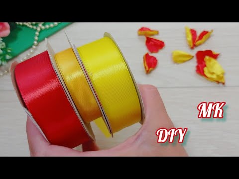 Видео: DIY 🎀Ах, эти бархатцы!!!Они прекрасны🌸Flores con cintas