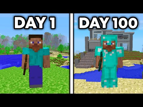 Видео: Я провел 100 дней в самой старой версии Minecraft