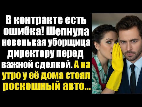 Видео: В контракте ошибка! — шепнула уборщица директору. А утром её уже ждал новый рабочий кабинет…