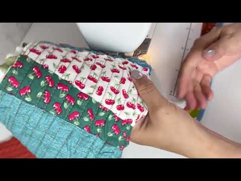 Видео: Новая замечательная идея для шитья из остатков ткани. Пэчворк для начинающих.