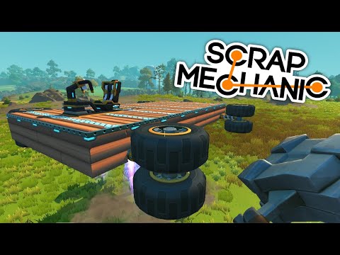 Видео: Как построить летающий грузовик в Scrap Mechanic | Скрап Механик