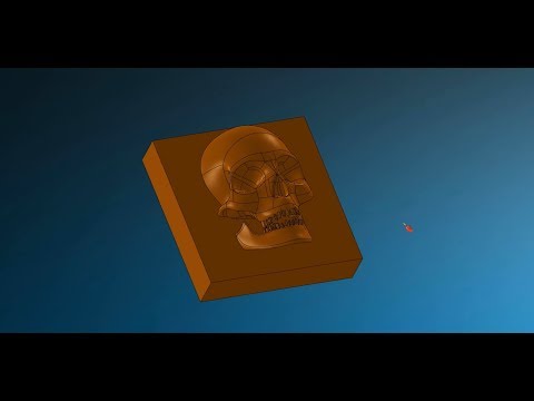 Видео: Траектория HSM c постоянным шагом! Брелок SKULL. SolidСAM