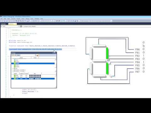Видео: Программирование микроконтроллеров  " Урок10 LED  индикатор на Atmege"