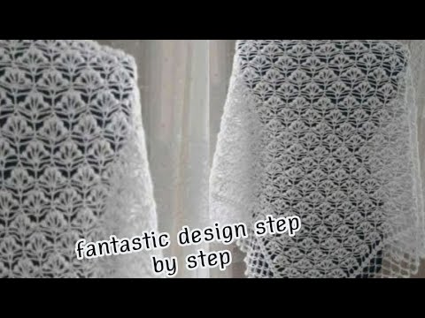 Видео: Как связать элегантную женскую шаль крючком пошагово для начинающих.