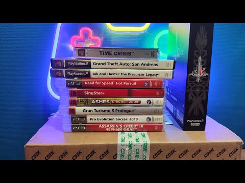 Видео: Распаковка посылки из Беларуси. Игры Playstation Playstation 2 Playstation 3 #unboxing #playstation
