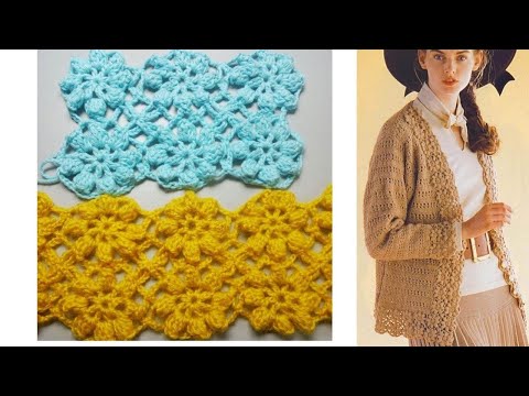 Видео: БЕЗОТРЫВНОЕ вязание крючком Фантастическое решение для жакета