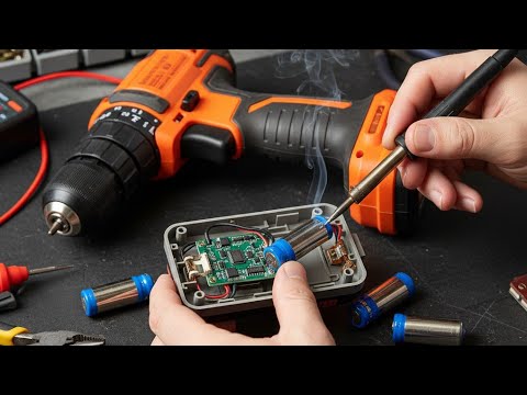 Видео: Заміна елементів 18650🔋в гвинтокруті⚡ handmade ☕