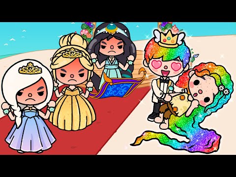 Видео: Любовь бедной и богатой принцесс | История жизни Toca | Toca Boca