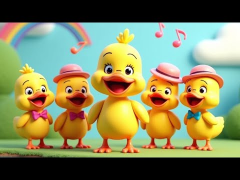 Видео: «Считаем с утками! 🦆 Детская песенка «Пять утят»»