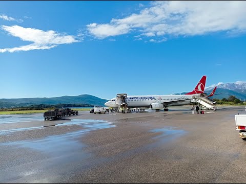 Видео: В Тиват (TIV) на Boeing 737-800 из Стамбула (IST). Рейс ТК1095 Istanbul - Tivat | Turkish Airlines