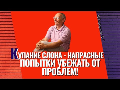 Видео: "Купание слона" - это напрасные попытки убежать от проблемы! Торсунов лекции