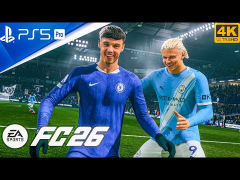 Видео: FC 26 — «Челси» против «Манчестер Сити» — Премьер-лига 25/26 — PS5™ Pro [4K60] на стадионе «Стэмф...