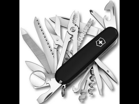 Видео: Швейцарский нож Victorinox SwissChamp