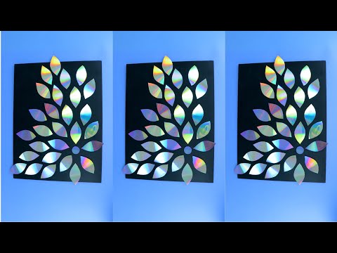 Видео: Как сделать панно из старых DVD (CD) дисков! Легко и Бесплатно!