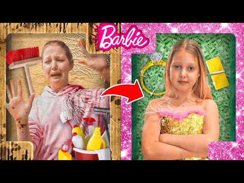 Видео: ОТ БЕДНОЙ ДО БОГАТОЙ БАРБИ!