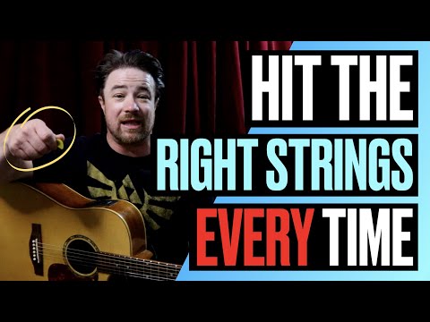 Видео: Как каждый раз попадать по нужным струнам при игре на гитаре
