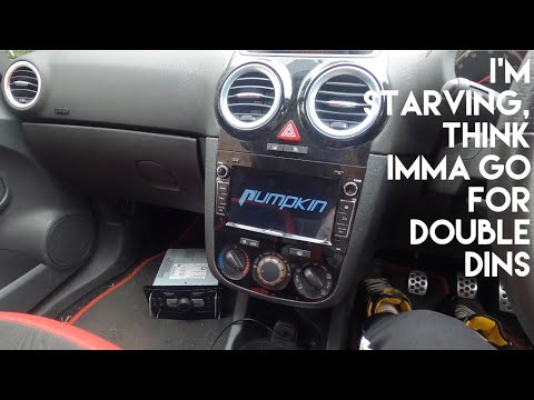 Видео: Установка сенсорной стереосистемы (Double Din) в мою Corsa D // Обзор стереосистемы Pumpkin // NO...