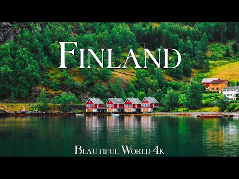 Видео: Финляндия 4K Удивительная воздушная пленка - Медитация расслабляющая музыка - природная пейзаж