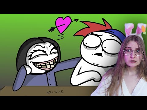 Видео: Моя странная соседка по парте... (анимация) \ ZAKATOON \ Реакция