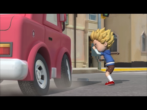 Видео: Робокар Поли - Правила дорожного движения (серия 3) - Безопасность в школьном автобусе