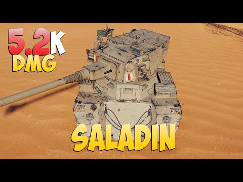 Видео: Saladin - 2 Kills 5.2K DMG - Творческий! - Мир Танков