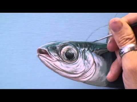 Видео: Рисуем рыбу