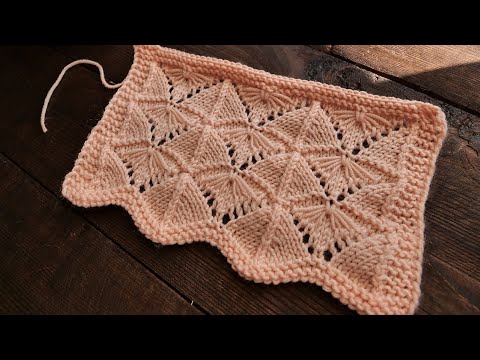 Видео: Узор «Мотылек» спицами 🦋 "Moth" knitting pattern