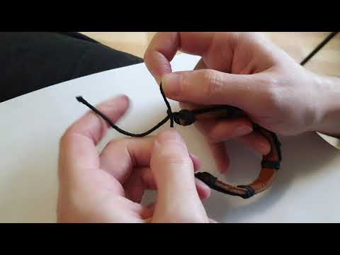Видео: Как сделать регулируемую застежку для браслета — завязать скользящий узел