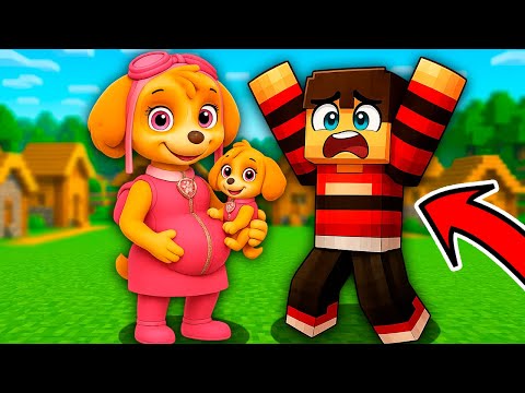 Видео: РОДИЛСЯ РЕБЁНОК у СКАЙ и ЗЕРО ЩЕНЯЧИЙ ПАТРУЛЬ в МАЙНКРАФТ PAW PATROL