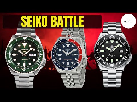 Видео: SEIKO vs КИТАЙ / SEIKO SKX009 vs SEIKO-5 SPORTS vs STEELDIVE