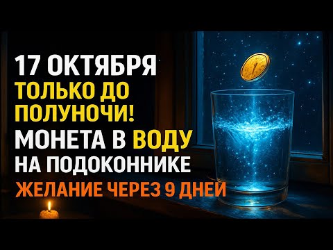 Видео: 17 ОКТЯБРЯ: Бросьте монету в воду до полуночи — желание исполнится через 9 дней