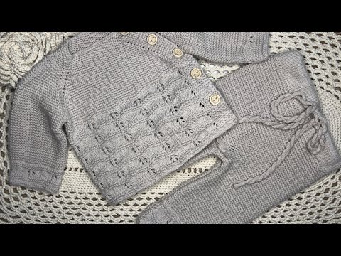 Видео: МК Вязание костюма для детей от 0 до 3 месяцев. 5 часть (мк кофточки)