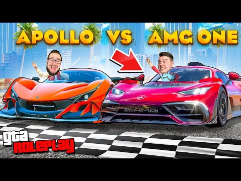 Видео: ОПАСНАЯ ГОНКА APOLLO vs AMG ONE! ПОЛНЫЙ ТЮНИНГ MERCEDES AMG ONE НА 3.000.000$!  (GTA 5 RP)
