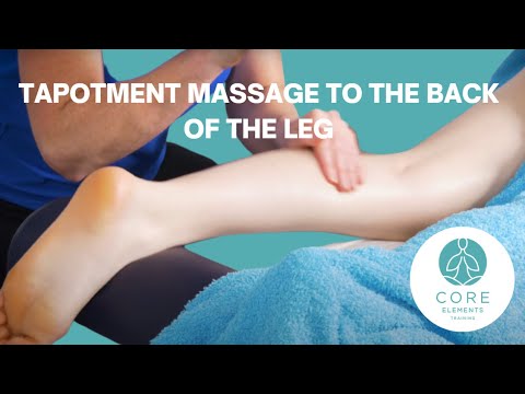 Видео: Массаж поколачиваниями по задней поверхности ноги – основные техники массажа