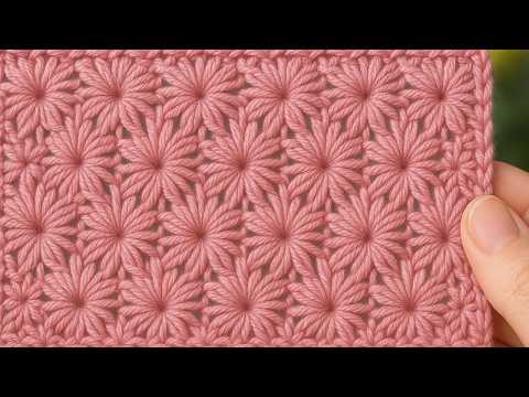 Видео: Вяжем новый узор всего из одного ряда!