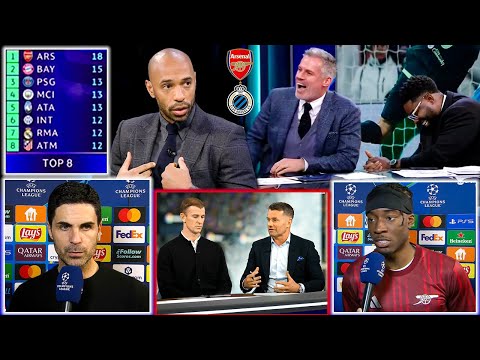 Видео: «Брюгге» — «Арсенал» 0-3. Мадуэке в ударе! Артета на пути к европейской славе — все реакции 🔥