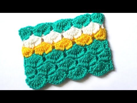 Видео: Узор Рельефные веерочки