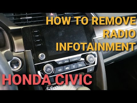 Видео: Снятие информационно-развлекательной системы HONDA CIVIC 2016-2021