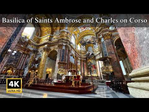 Видео: Скрытый Рим: Базилика святых Амвросия и Карла на Корсо — Иммерсивная 4K Прогулка