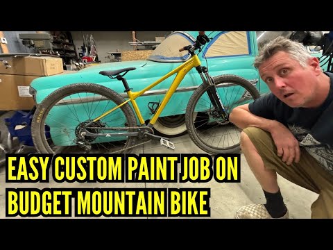 Видео: Индивидуальная покраска! Дешевый горный велосипед, сделано круто!