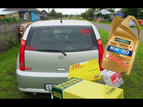 Видео: Замена масла, Toyota Opa 1ZZ-FE