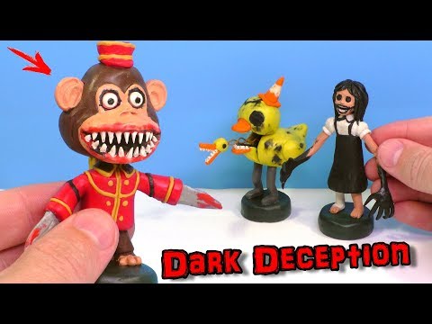 Видео: Лепим Обезьяну, Агату и Утку из игры Dark Deception | Видео Лепка