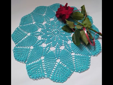 Видео: 💙Ажурная салфетка крючком №1,5 для начинающих💙