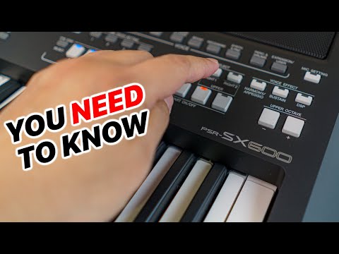 Видео: Yamaha PSR-SX600 — Как настроить, сохранить голос и ритмы — Полное руководство для начинающих