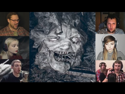 Видео: "Реакции Летсплейщиков" на Финального Босса из Resident Evil 7