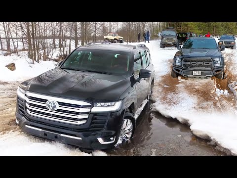 Видео: МАЖОРЫ ВЛИПЛИ... Toyota Land Cruiser 300, Ford F-150, JEEP, BMW X5, УАЗ, Нива бездорожье.