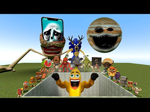 Видео: Совершенно новые итальянские мемы с ИИ Brainrot против гигантской ямы с банановыми монстрами Lodi...