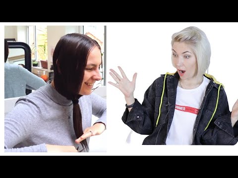 Видео: Реакция Парикмахера - Шок| Стрижка волос дома | Стрижки 2023 | Как сделать стрижку самой себе