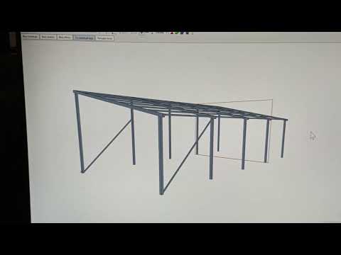 Видео: навес односкатный 4,5м шириной